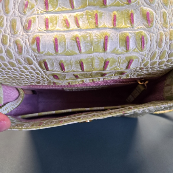 DOONEY & BOURKE Green Croc-Embossed Crossbody Bag - Picture 9 of 10